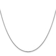 14K White Gold 1.45mm Concave Box Chain