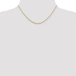 14K 1.3mm Loose Rope Chain