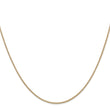 14K 1.3mm Round Snake Chain