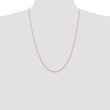 14K Rose Gold 16 inch Carded .7mm Cable Rope with Spring Ring Clasp Chain