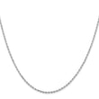 10K White Gold 1.75mm Diamond-Cut Rope Chain