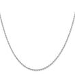 10K White Gold 1.75mm Diamond-Cut Rope Chain - Birthstone Company
