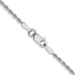 10K White Gold 1.75mm Diamond-Cut Rope Chain - Birthstone Company