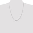 10K White Gold 1.75mm Diamond-Cut Rope Chain - Birthstone Company