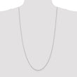 10K White Gold 1.75mm Diamond-Cut Rope Chain - Birthstone Company