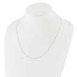 10K White Gold Adjustable .7mm Baby Box Chain