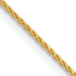 10K .65mm D/C Wheat Chain - Birthstone Company