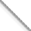 10K White Gold .65mm D/C Wheat Chain