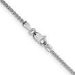 10K White Gold 1.5mm  D/C Wheat Chain