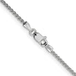 10K White Gold 1.5mm  D/C Wheat Chain - Birthstone Company