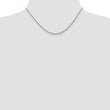 10K White Gold 1.5mm  D/C Wheat Chain - Birthstone Company