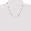 10K White Gold 1.5mm  D/C Wheat Chain - Birthstone Company