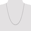 10K White Gold 1.5mm  D/C Wheat Chain - Birthstone Company