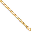 10K 4mm Concave Figaro Chain