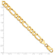 10K 6.75mm Concave Figaro Chain
