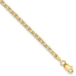 10K 2.4mm Flat Anchor Chain Anklet