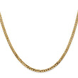 10K 2.4mm Flat Beveled Curb Chain - Birthstone Company