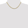 10K 2.4mm Flat Beveled Curb Chain - Birthstone Company