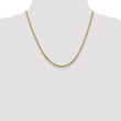 10K 2.4mm Flat Beveled Curb Chain - Birthstone Company