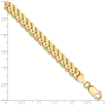 10K 7.25mm Flat Beveled Curb Chain