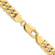 10K 7.3mm Semi-Solid Miami Cuban Chain - Birthstone Company