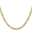 10K 4.75mm Semi-Solid Figaro Chain