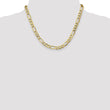 10K 7.3mm Semi-Solid Figaro Chain