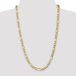 10K 7.3mm Semi-Solid Figaro Chain