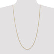 14K 1.6mm Solid Regular Rope Chain