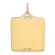 14k Enameled Blue Engravable Birth Certificate Charm