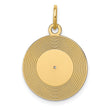 14k Record Album Charm