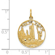 14k NEW YORK Skyline Charm