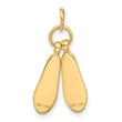 14K 3D Ballet Slippers Charm