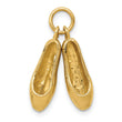 14K 3D Ballet Slippers Charm