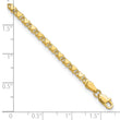 14k Polished Double-Sided Heart 5.5in Child's Bracelet