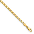 14k Polished Double-Sided Heart 6in Child's Bracelet