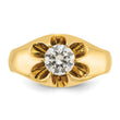 14k 1 carat Lab Grown Diamond VS/SI+ G+ Complete Men's Ring, Size 10 - Birthstone Company
