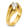 14k 1 carat Lab Grown Diamond VS/SI+ G+ Complete Men's Ring, Size 10 - Birthstone Company