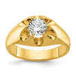 14k 1 carat Lab Grown Diamond VS/SI+ G+ Complete Men's Ring, Size 10 - Birthstone Company