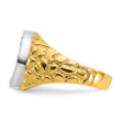 10k Two-tone IBGoodman Men's Horseshoe Diamond Complete Ring