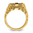 10k IBGoodman Men's Onyx Nugget Complete Ring