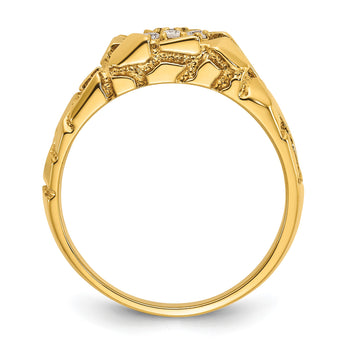 14k Men's Cluster Complete Lab Grown VS/SI FGH Dia Nugget Ring, Size 10 - Birthstone Company