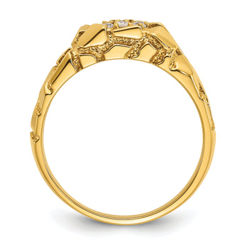 14k Men's Cluster Complete Lab Grown VS/SI FGH Dia Nugget Ring - Sophia Jewelers