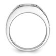 14k White Gold 1 carat Lab Grown Diamond VS/SI+ G+ Complete Men's Ring, Size 10 - Birthstone Company