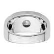 14k White Gold 1 carat Lab Grown Diamond VS/SI+ G+ Complete Men's Ring, Size 10 - Birthstone Company