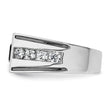 14k White Gold Men's Onyx Complete Lab Grown VS/SI FGH Dia Ring - Sophia Jewelers