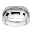 14k White Gold 1 carat Lab Grown Diamond VS/SI+ G+ and Onyx Complete Men's Ring, Size 10 - Birthstone Company