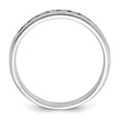 14k White Gold Men's Polished 9-Stone Ring Mounting - Sophia Jewelers