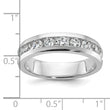 14k White Gold Men's Polished 9-Stone Ring Mounting - Sophia Jewelers