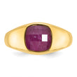 10k IBGoodman Men's Ruby Doublet Stone Complete Ring